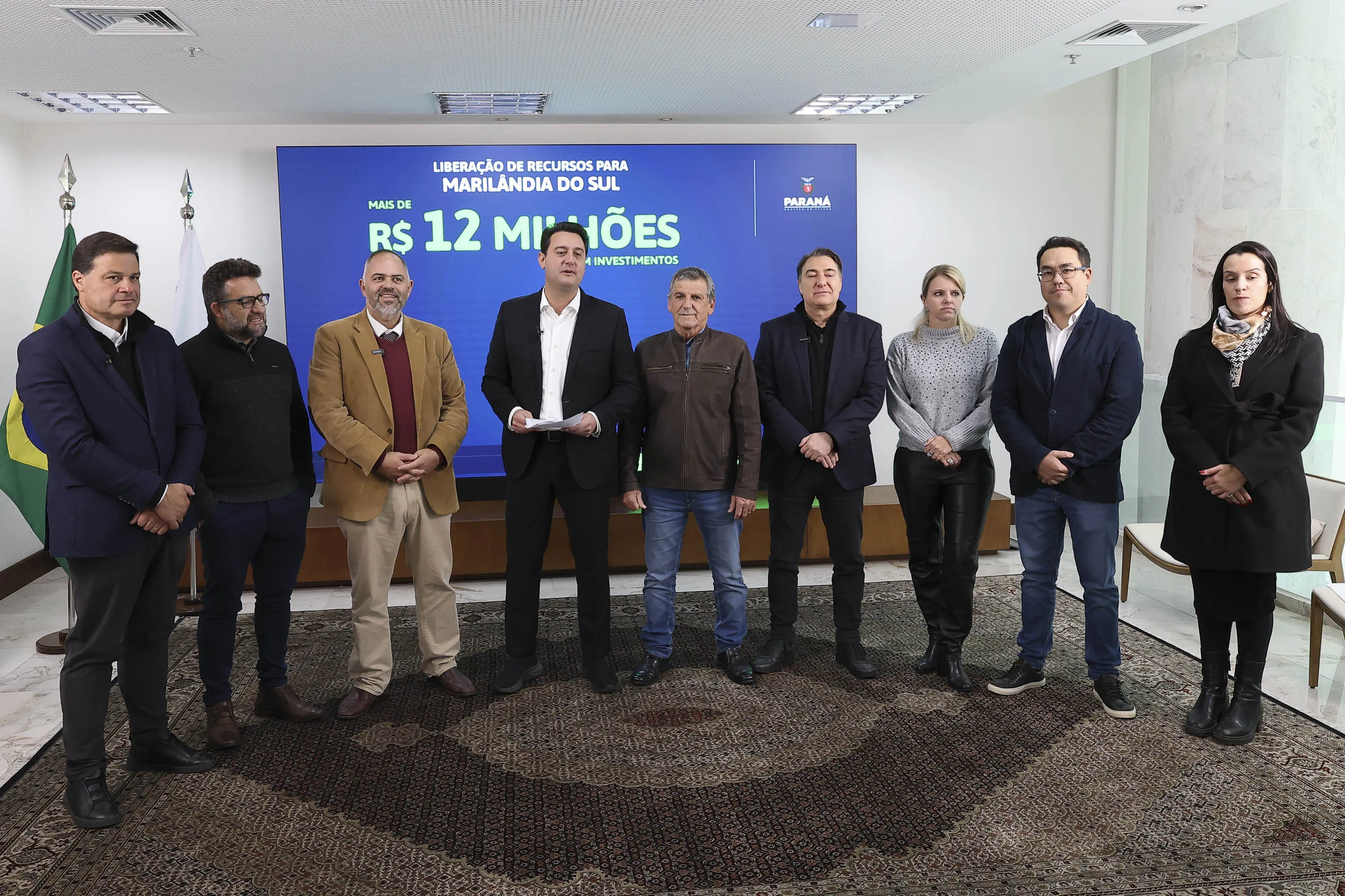 Curitiba, 11 de maio de 2026 - Liberação de recursos para Marilândia do Sul.