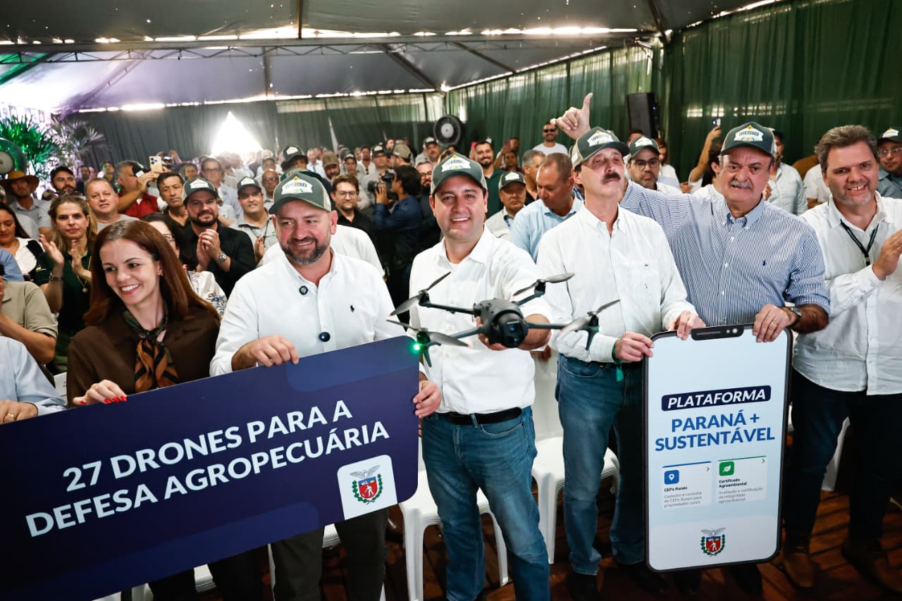 Na Expotécnica, Ratinho Jr lança novo aplicativo para produtor rural