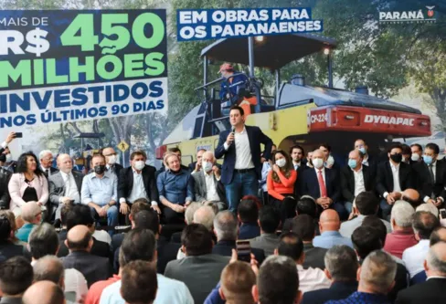 Imagem descritiva da notícia Governo investe mais de R$ 450 milhões 
em obras urbanas nos municípios do Paraná