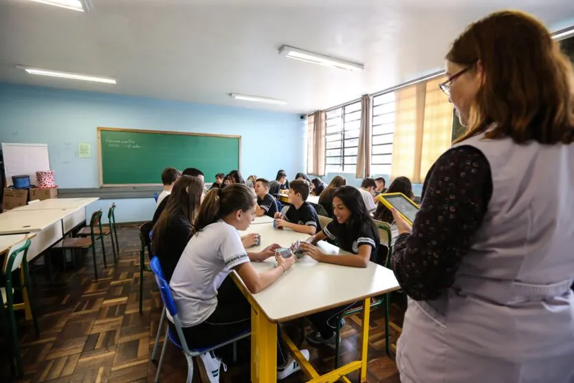Colégio Estadual Euzébio da Mota no bairro Boqueirão em Curitiba.   Curitiba, 14/05/2019 -  Foto: Geraldo Bubniak/ANPr