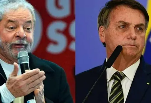 Imagem descritiva da notícia Pesquisa mostra Lula com 41% e Bolsonaro, 32%
