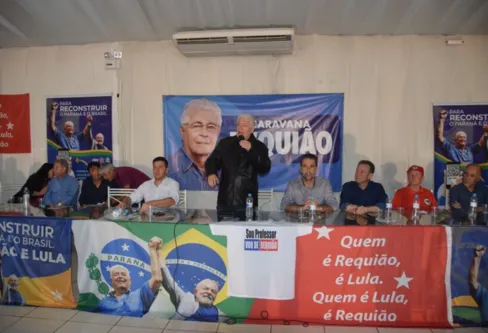 Imagem descritiva da notícia Requião reúne lideranças do Vale