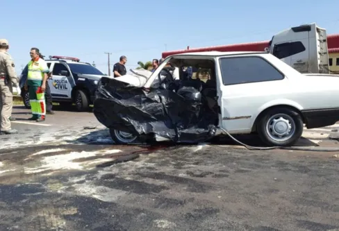 Imagem descritiva da notícia Acidente mata motorista em Jandaia do Sul