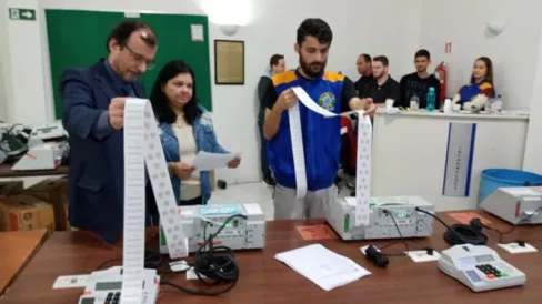 Imagem descritiva da notícia Fórum Eleitoral realiza auditoria nas urnas do pleito de outubro