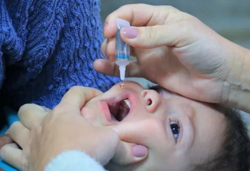 Imagem descritiva da notícia Campanha de vacinação contra poliomielite segue até dia 30