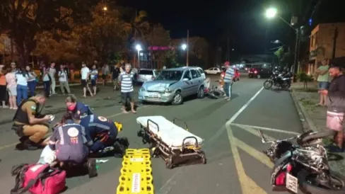 Imagem descritiva da notícia Acidente com 5 veículos deixa 3 feridos em Arapongas