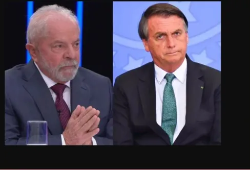 Imagem descritiva da notícia Ipec: Lula aparece com 50% e Bolsonaro, 43%