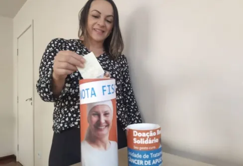 Imagem descritiva da notícia Nota fiscal pode ser doada para tratamento de câncer