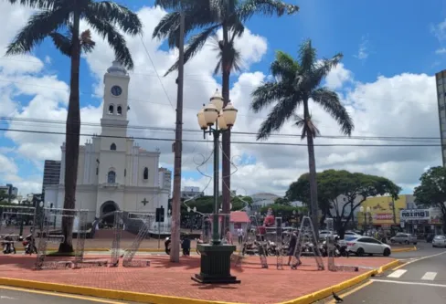Imagem descritiva da notícia Pintura da Catedral 
avança mais uma etapa