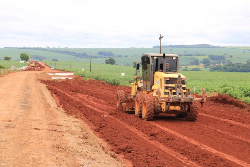 Este pacote incluiu ainda obras de pavimentação em trecho na região do Novo Mundo