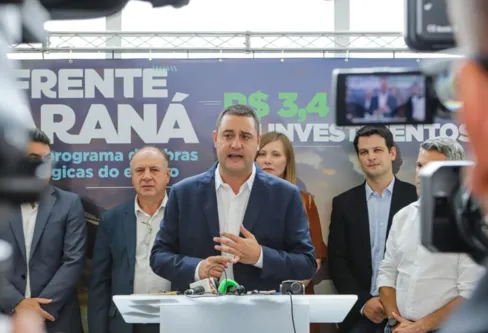 Imagem descritiva da notícia Ratinho Junior anuncia pacote de obras no valor de R$ 3,4 bi