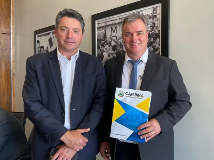 Emerson Toledo ao lado de Sérgio Souza