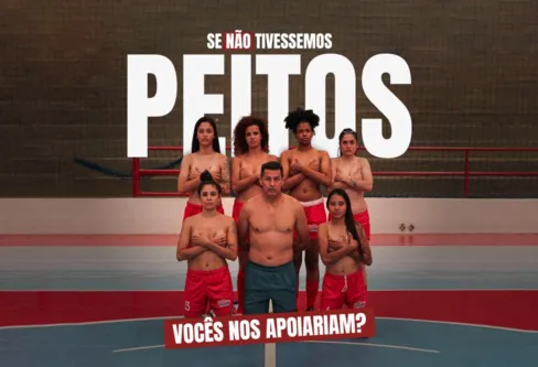 Imagem descritiva da notícia Protesto de time feminino de futsal gera repercussão