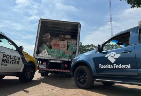 Imagem descritiva da notícia PRE apreende 20 mil caixas de cigarros contrabandeados