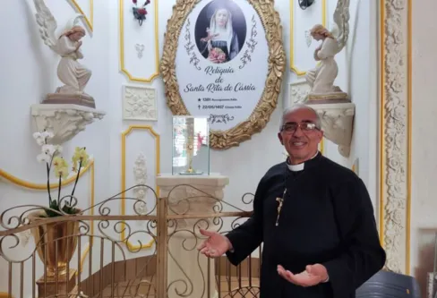 Imagem descritiva da notícia Santuário de Santa Rita espera receber 30 mil fiéis no domingo