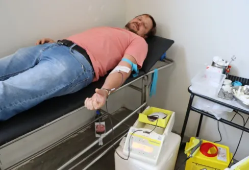 Imagem descritiva da notícia Sessenta pessoas participam de campanha de doação de sangue