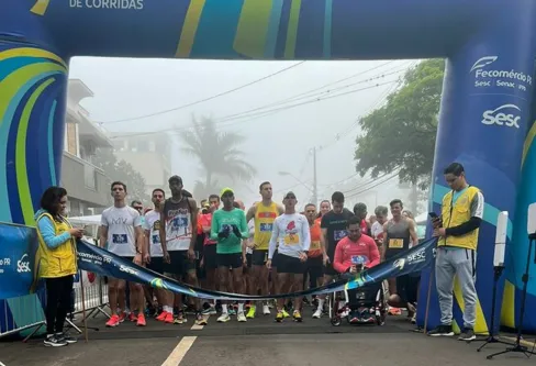Imagem descritiva da notícia Prova de corrida do Sesc conta com 450 atletas em Apucarana