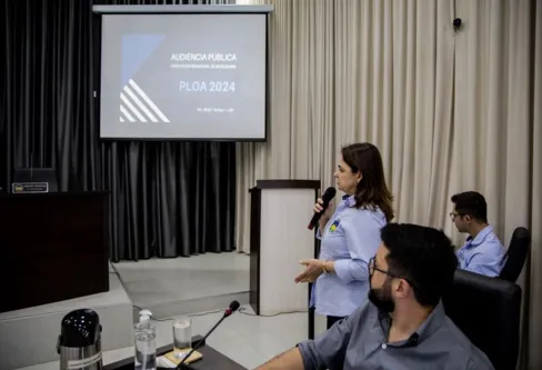Imagem descritiva da notícia Audiência pública discute orçamento do município
