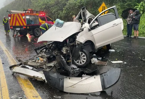 Imagem descritiva da notícia Bombeiro morre em acidente registrado na Serra do Cadeado