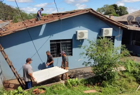 Imagem descritiva da notícia Temporais afetam mais de 5 mil pessoas em 3 municípios da região