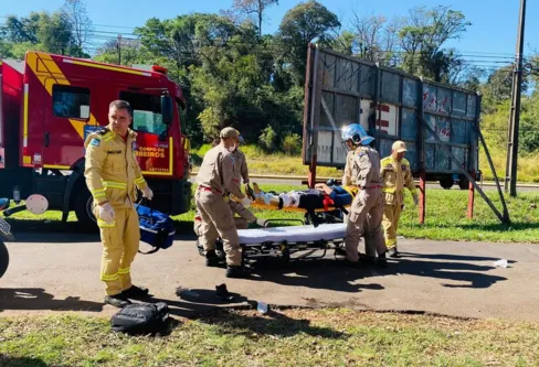Imagem descritiva da notícia Bombeiros registram aumento de 145% nos acidentes em Apucarana