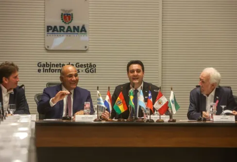 Imagem descritiva da notícia Ratinho Junior preside grupo de Estados da América do Sul