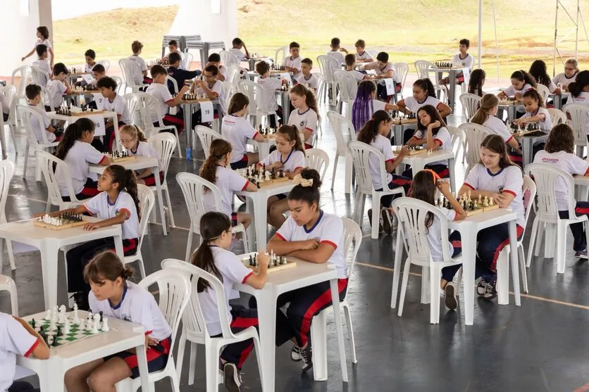 Imagem descritiva da notícia Edição dos Jogos das Crianças inicia com disputa de xadrez
