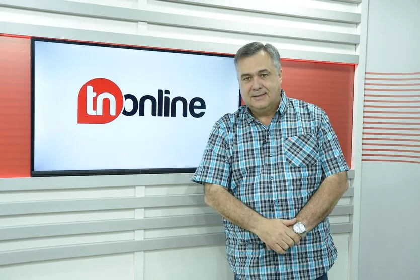 Beto Preto no estúdio do TNOnline