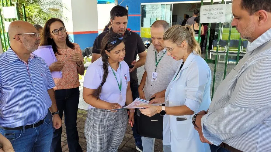 Imagem descritiva da notícia Equipe da Sesa acompanha 
atendimento da dengue