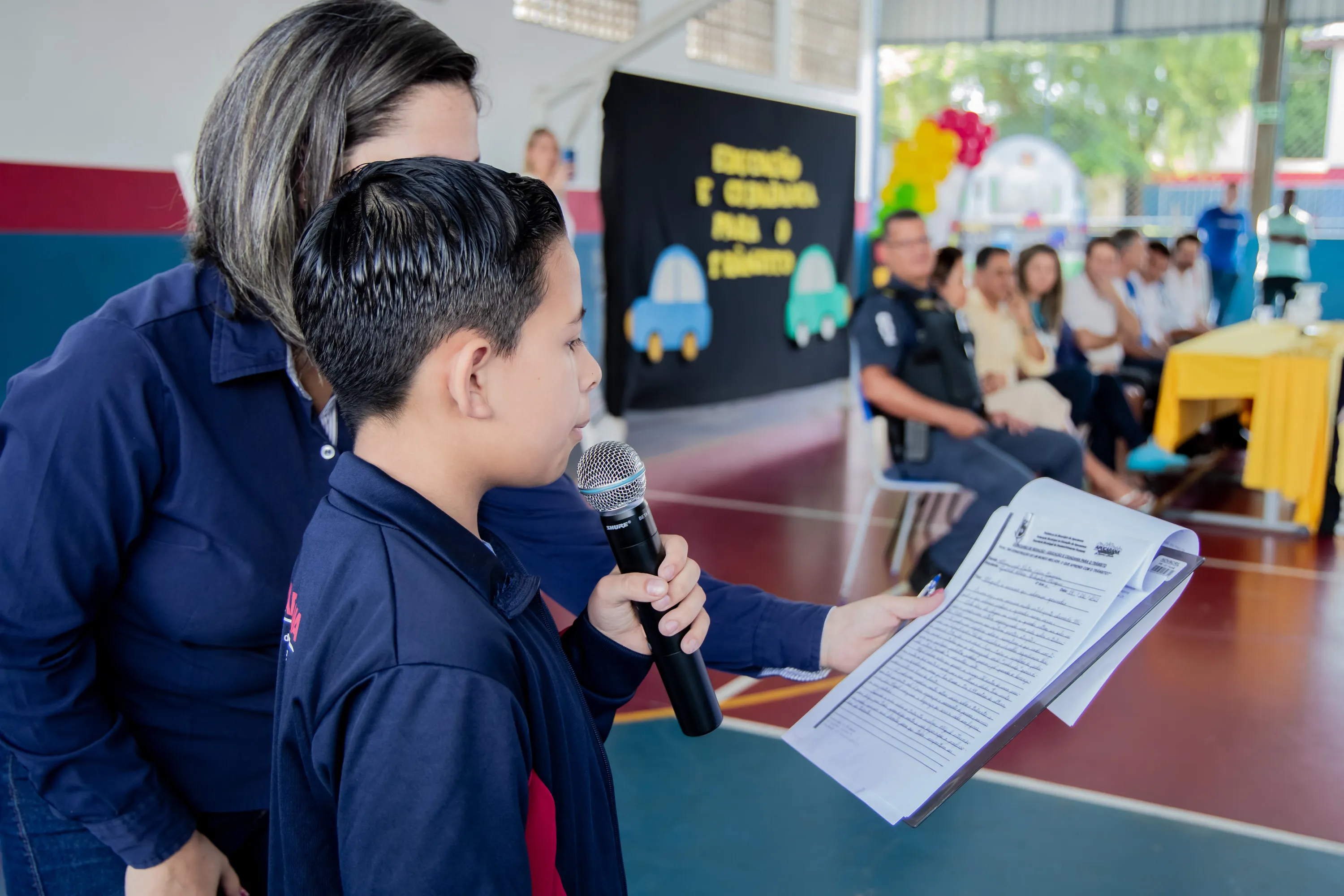 Imagem descritiva da notícia Projeto de educação para o trânsito inicia atividades