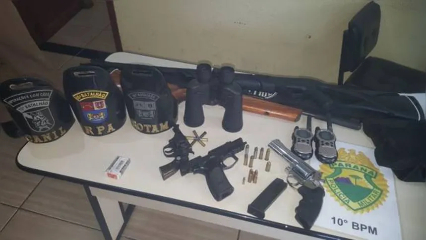 Imagem ilustrativa da imagem Operação da PM apreende armas em Mauá da Serra