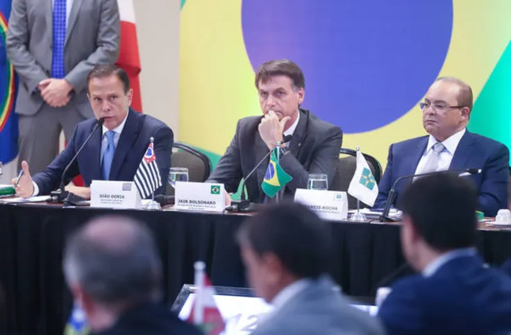 Imagem ilustrativa da imagem Bolsonaro defende ‘medidas amargas’ em reunião com governadores