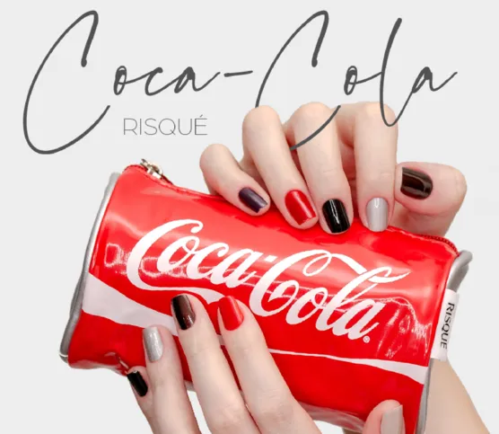 Imagem ilustrativa da imagem Risqué lança esmaltes em parceria com a Coca-Cola