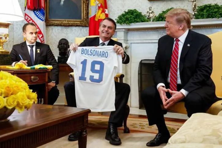 Imagem ilustrativa da imagem Para Bolsonaro, encontro com Trump abre novas frentes de cooperação