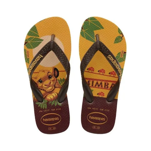 Imagem ilustrativa da imagem Havaianas cria chinelos inspirado no filme "O Rei Leão"