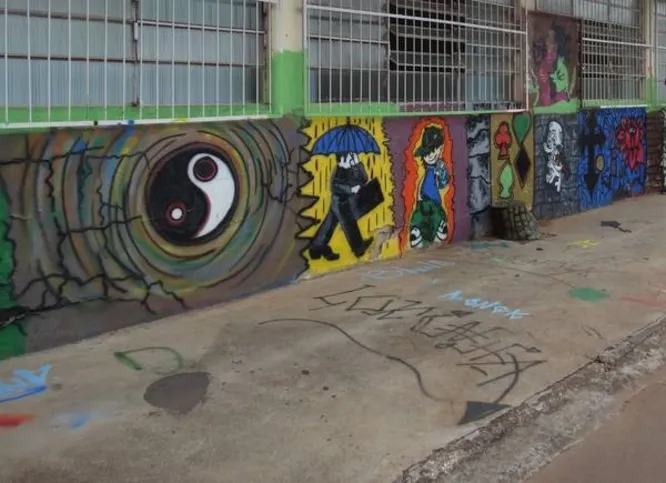 Imagem ilustrativa da imagem Grafite vira ferramenta de socialização