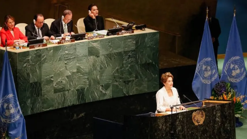 Imagem ilustrativa da imagem Na ONU, Dilma evita falar em golpe, mas cita retrocesso