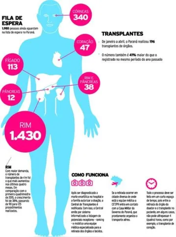 Imagem ilustrativa da imagem Paraná bate novo recorde em transplantes